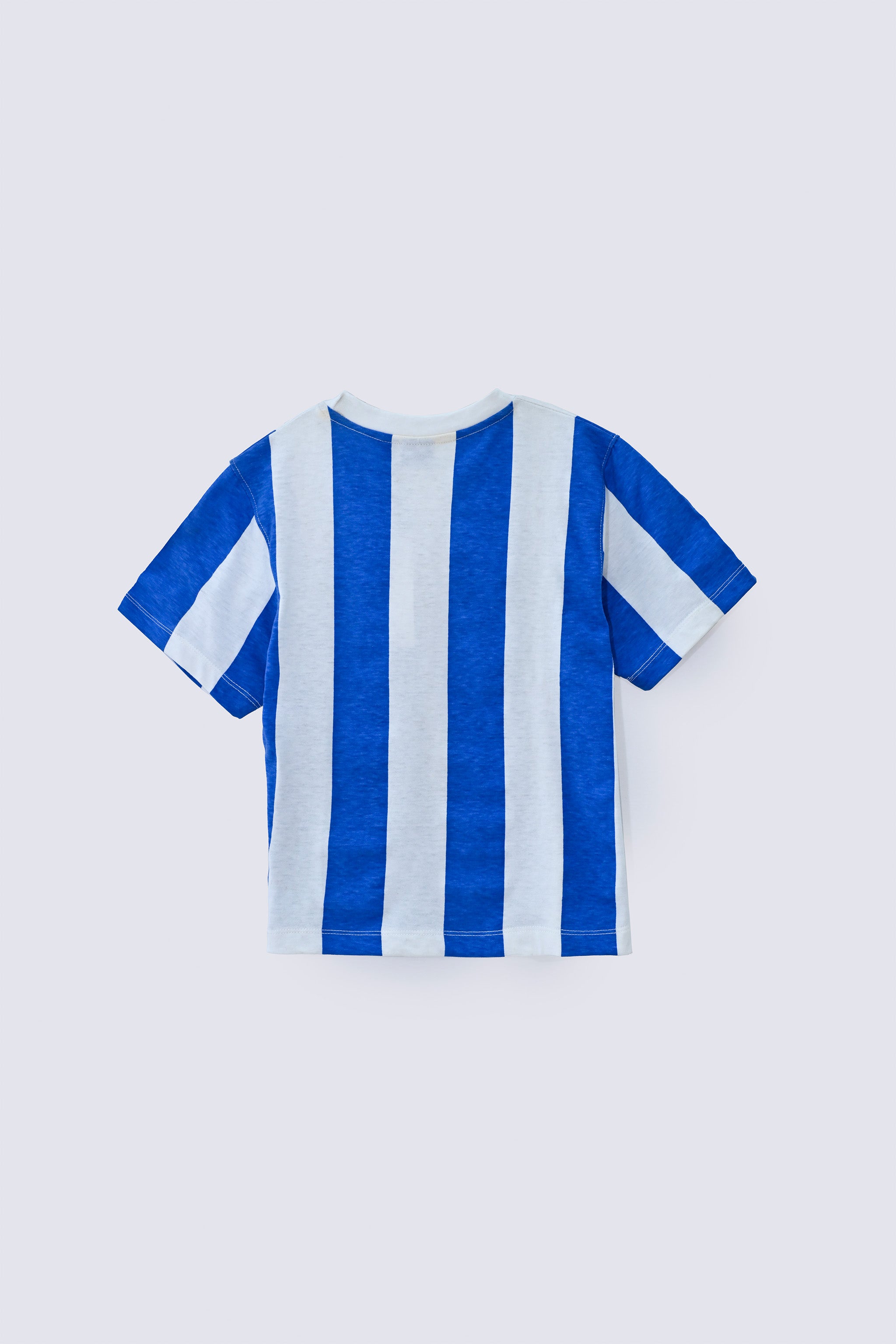 1 Piece Blue Strips Cotton Kids Top - AJG-16 - ARFARIWAJ Junior