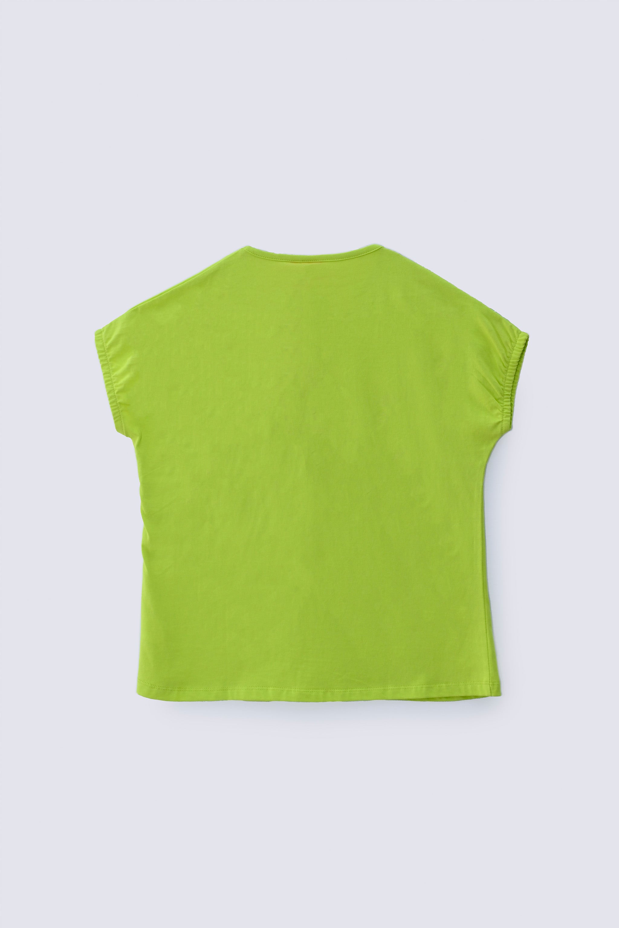 1 Piece Wild Lime Cotton Kids Top - AJG-034 - ARFARIWAJ Junior