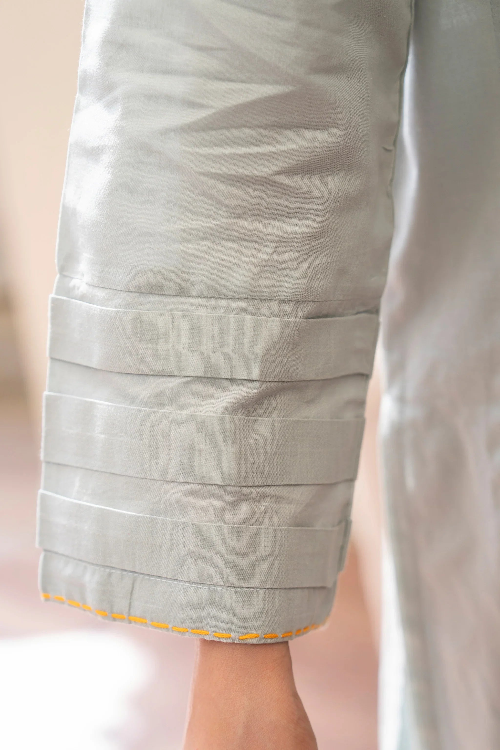 2 Piece Cloud Grey Lawn Suit RTW - AR-S2-09 - ARFARIWAJ