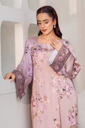 2 Piece Ready To Wear Lilac Silk Suit - AR-3932 - ARFARIWAJ