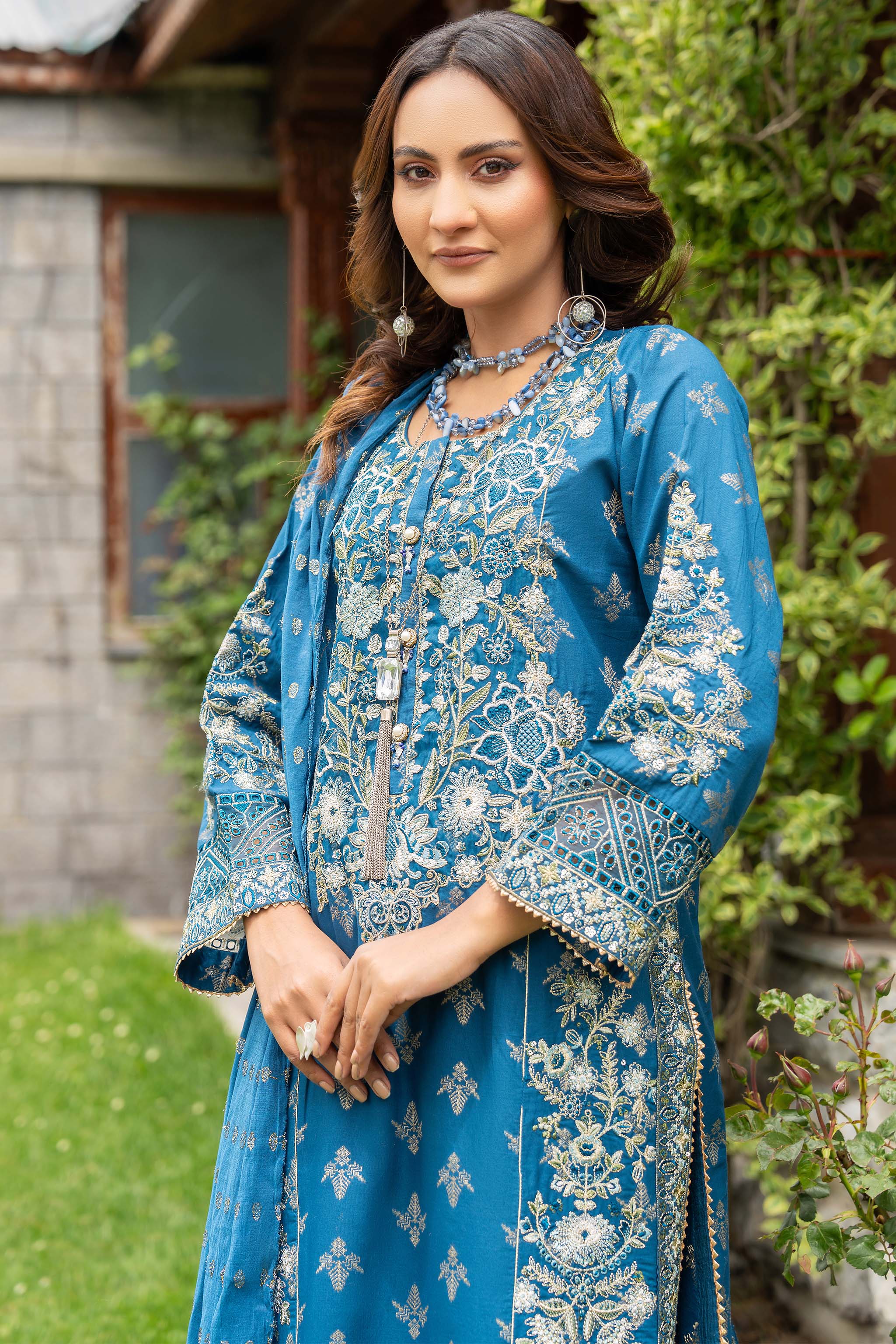 3PC Embroidered Suit Ready To Wear - AR-3169-Lara - ARFARIWAJ