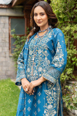 3PC Embroidered Suit Ready To Wear - AR-3169-Lara - ARFARIWAJ