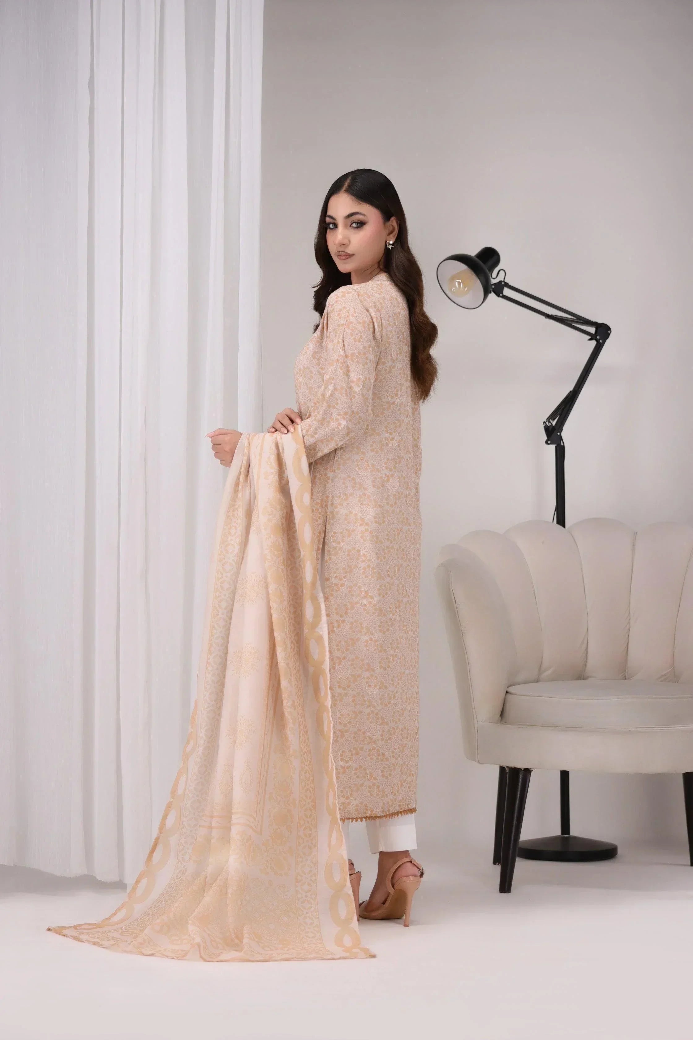 3 Piece Cotton RTW Suit - AR-NP-10-Shereen - ARFARIWAJ