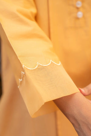 3 Piece Daisy yellow Lawn Suit RTW - AR-S2-03 - ARFARIWAJ