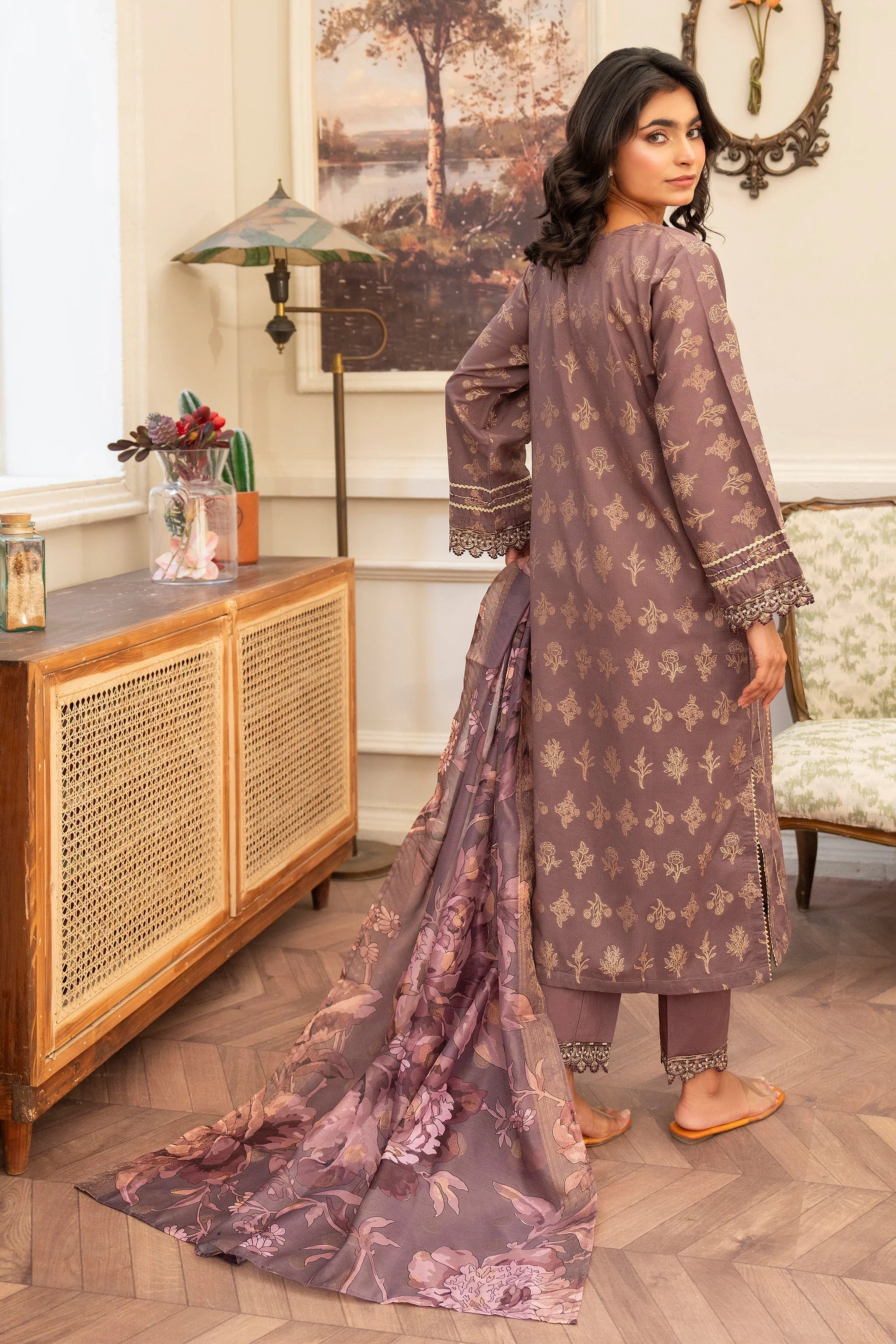 3 Piece Falsa Jacquard Suit RTW - AR-3567 - ARFARIWAJ