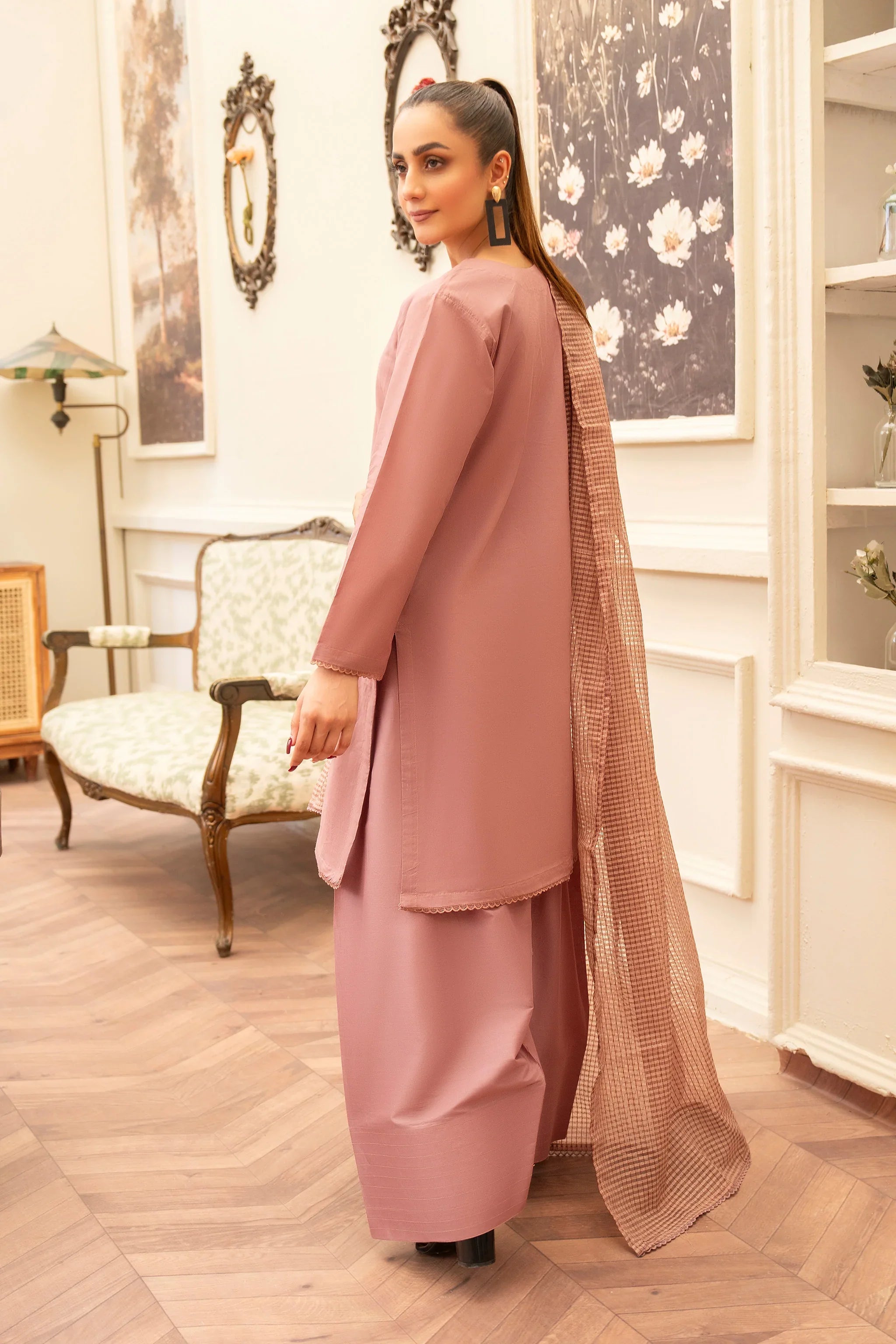 3 Piece Falsa Lawn Suit Ready To Wear - AR-3744 - ARFARIWAJ