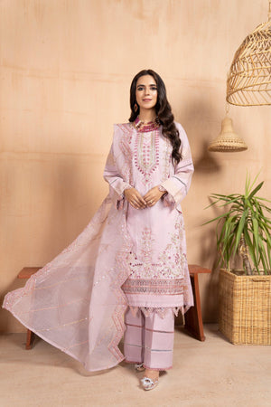 3 Piece Jacquard Suit RTW - AR-2945 (Snow Orchid) - ARFARIWAJ