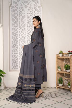 3 Piece Khaddar Suit Ready To Wear - AR-3026-Safar Nama - ARFARIWAJ
