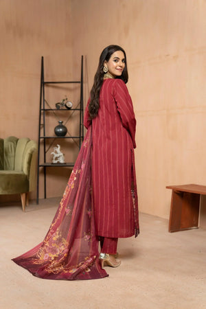 3 Piece Lawn Suit RTW - AR-2976 (Blooming Vine) - ARFARIWAJ