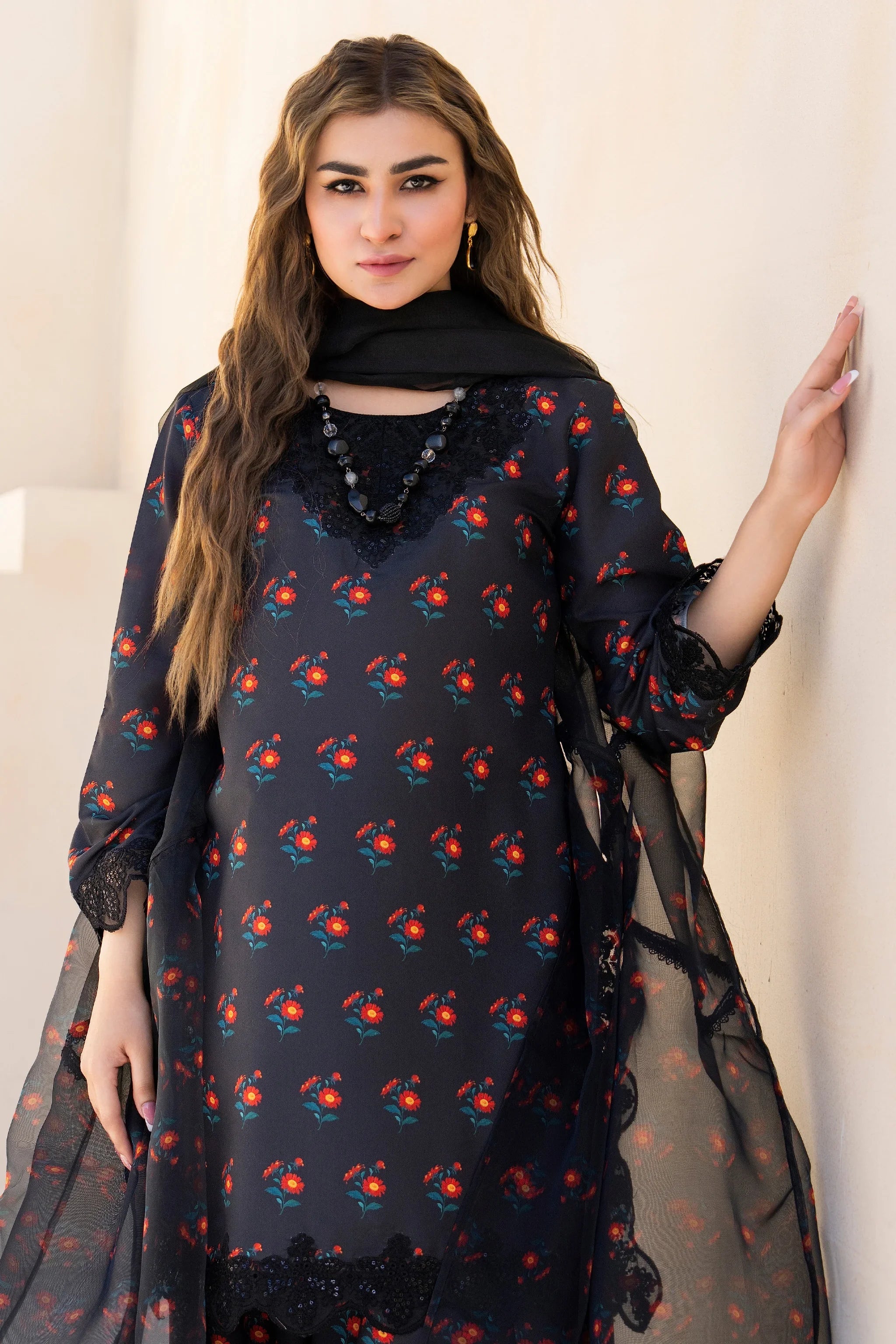 3 Piece PP Lawn Suit Ready To Wear - AR-3762 - ARFARIWAJ