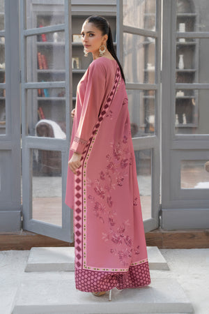 3 Piece Ready To Wear Tea Pink Suit - AR-3920 - ARFARIWAJ