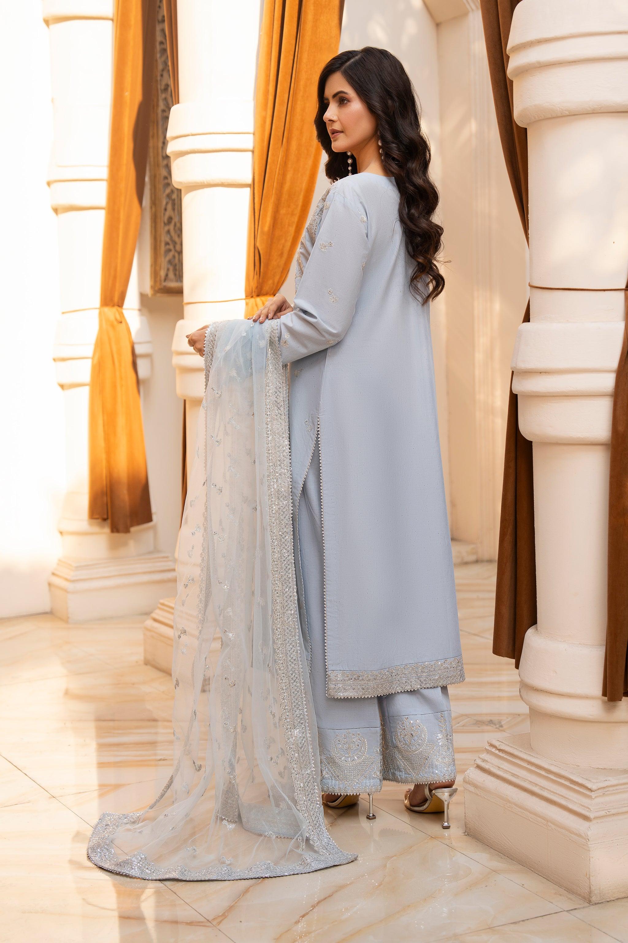 3 Piece Sky Naps Lawn Ready To Wear - AR-3660 - ARFARIWAJ