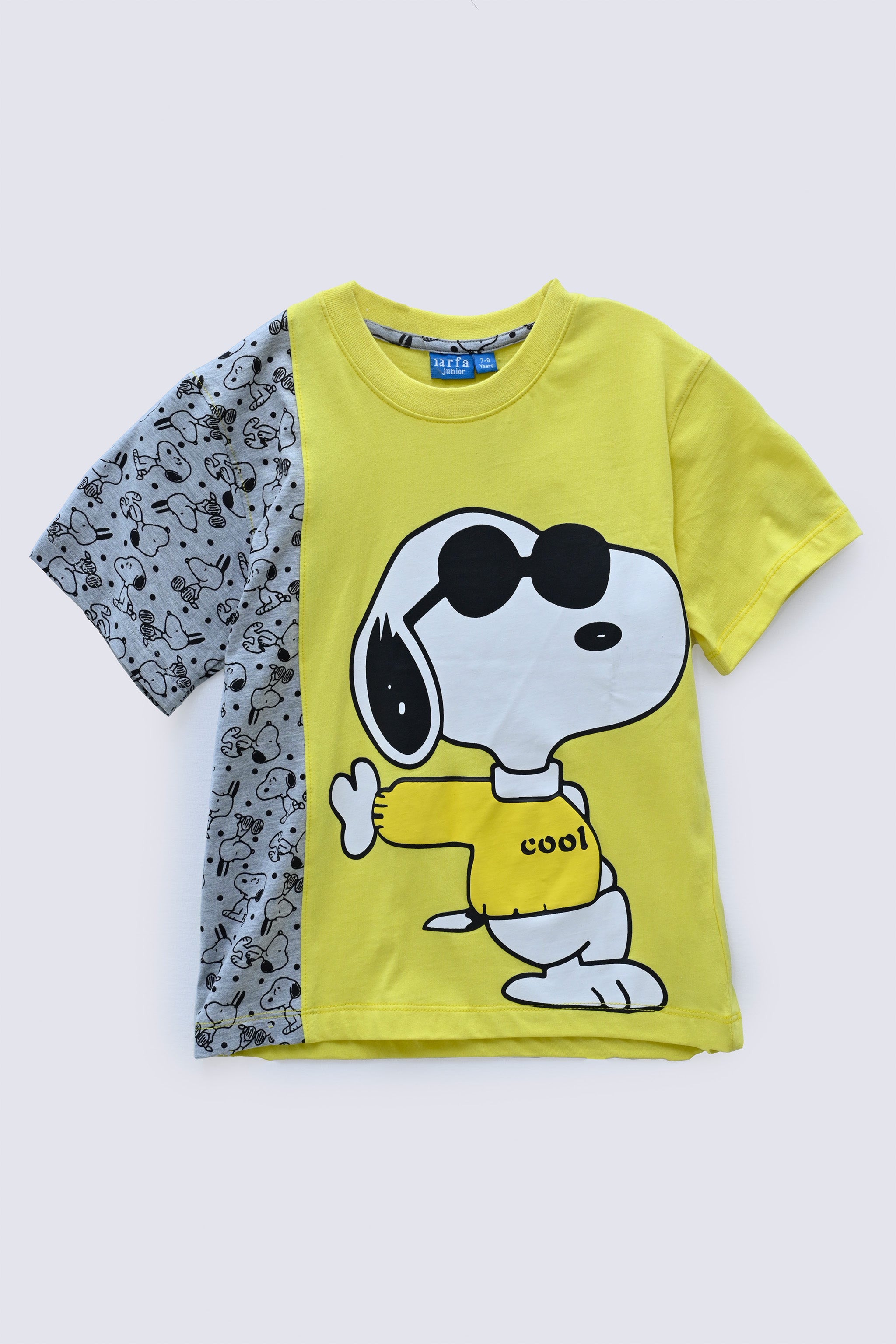 2 Piece Red Cotton Suit Kids (Yellow)