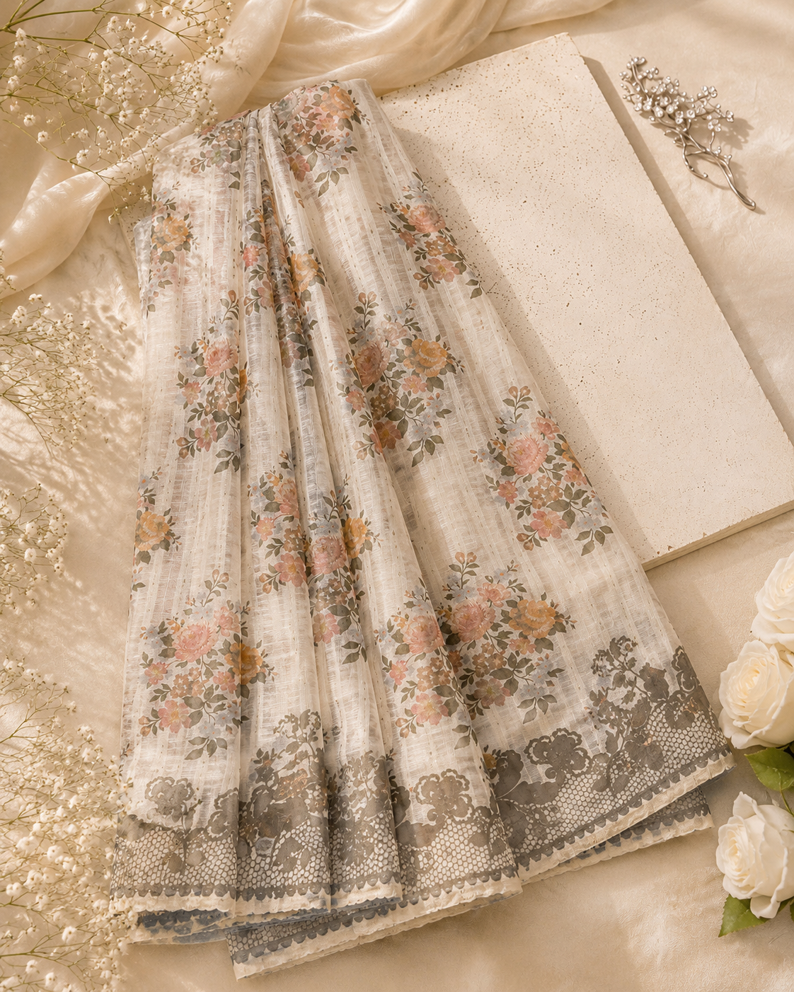 Skin Printed Munaar Dupatta