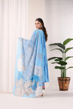 3 Piece Printed Lawn Suit Pret - AR-3155-Cool art - ARFARIWAJ
