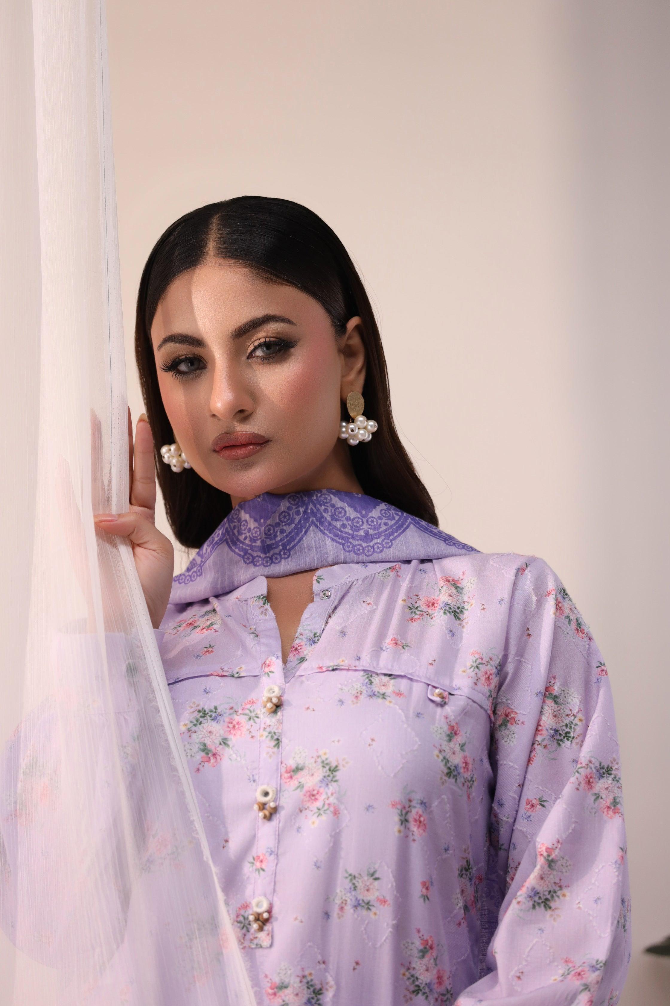 Desire 3 Pcs Cotton Suit Ready To Wear - AR-NP-04 - ARFARIWAJ