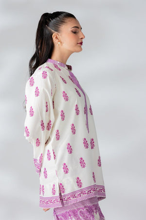 Raw Silk Voilet Fusion Blend Co-Ord Set - AR-3497 - ARFARIWAJ