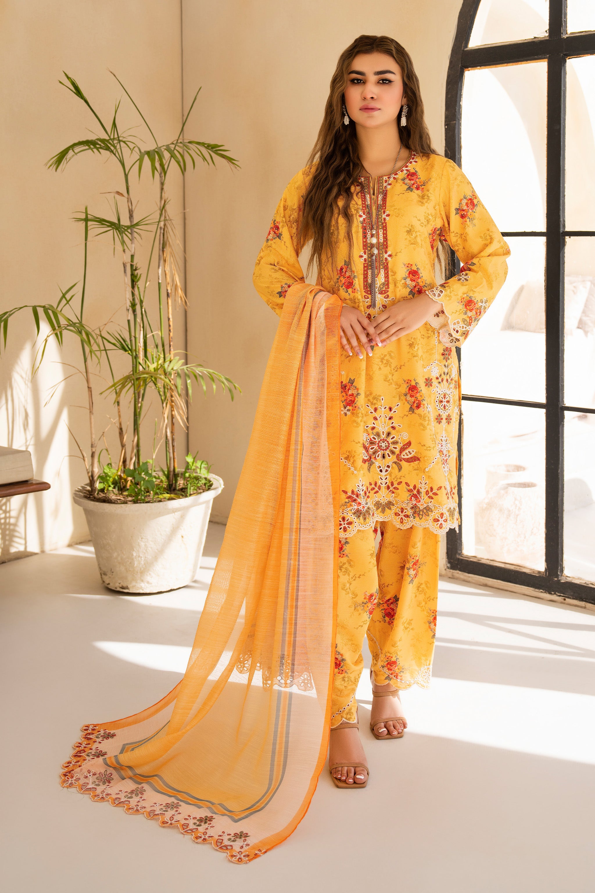 3 Piece Poly Lawn Suit (RTW)