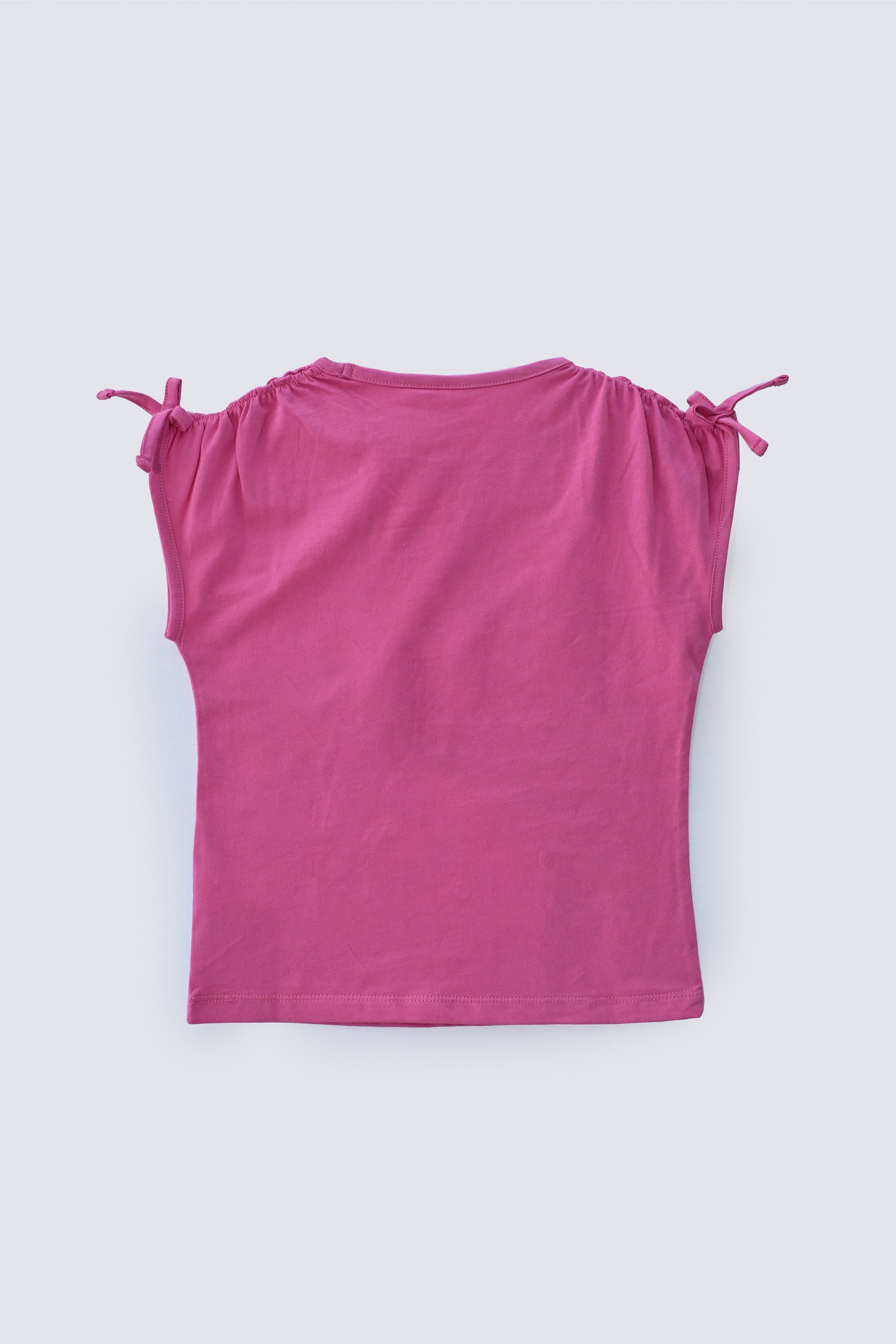 1 Piece Fushia Cotton Kids Top - AJG-037  - ARFARIWAJ Junior