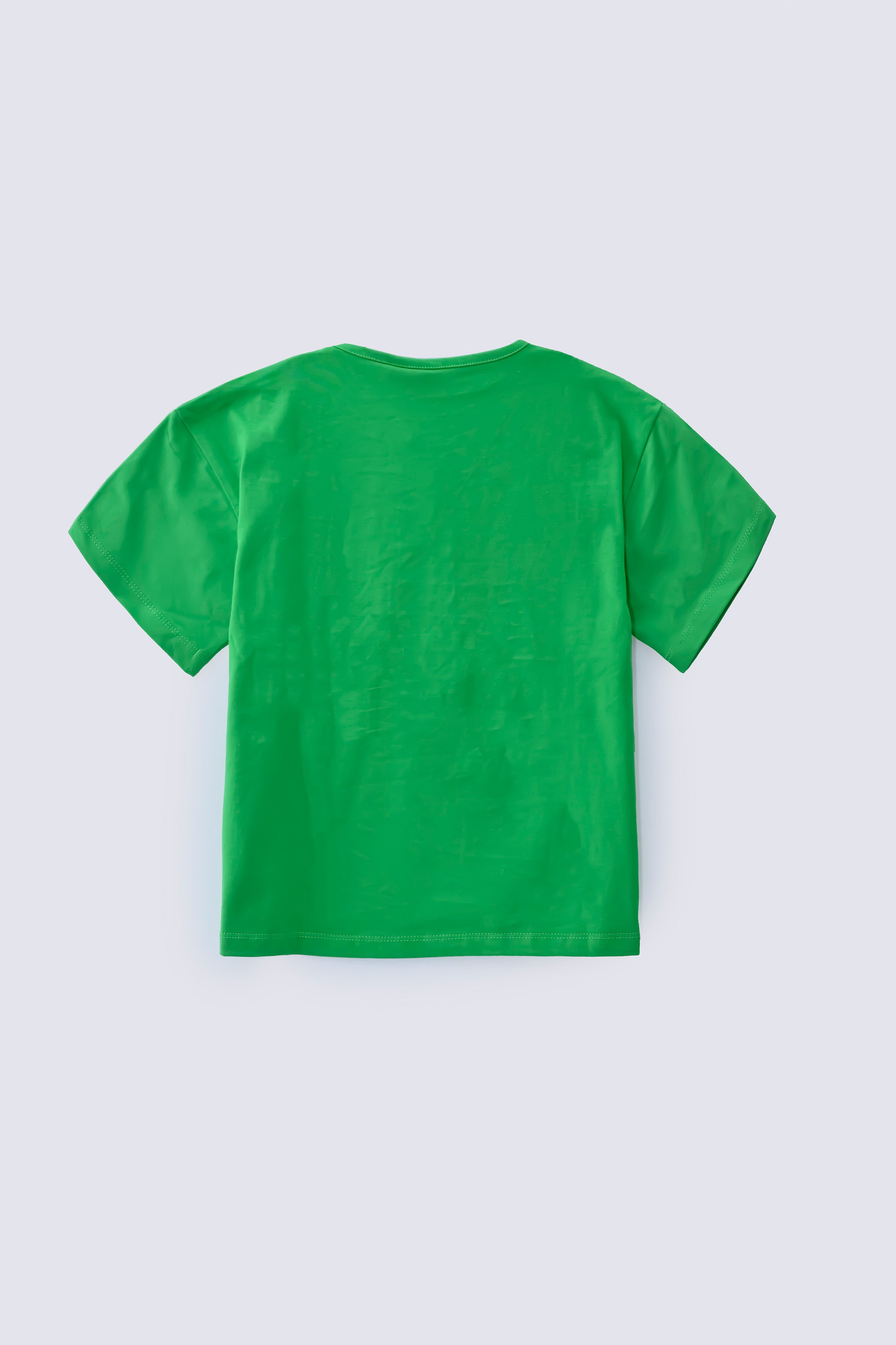 1 Piece Green Cotton Kids Top - AJG-036  - ARFARIWAJ Junior