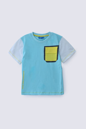 1 Piece Light Blue Cotton Kids Top - AJG-18 - ARFARIWAJ Junior