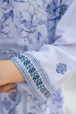 2 Pcs Ready To Wear Lilac Silk Suit AR-3916 - Arfa Riwaj