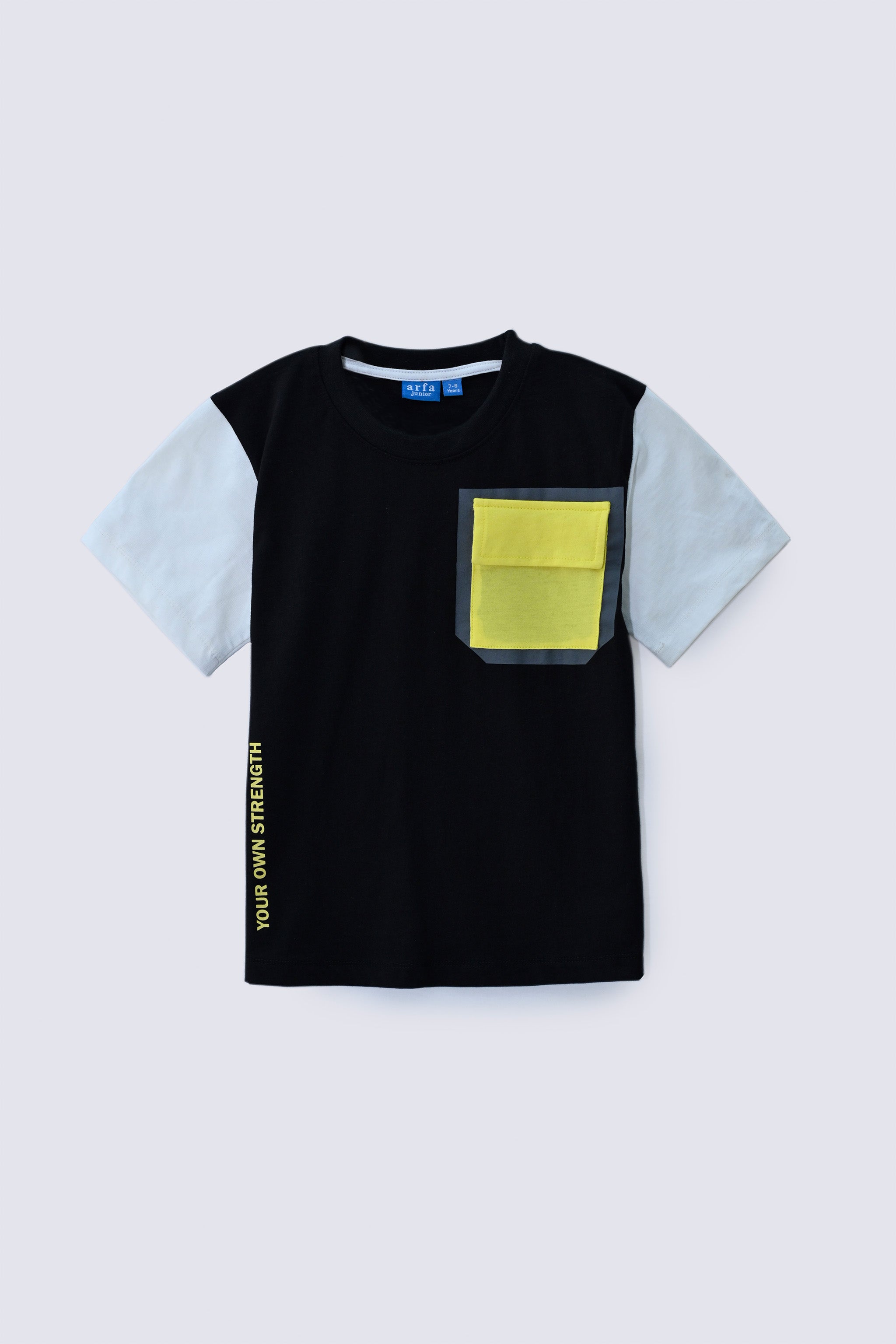 2 Piece Black Cotton Kids Suit - AJG-18 - ARFARIWAJ Junior