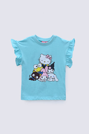 2 Piece Kitty Cotton Suit Kids - AJG-031 - ArfaRiwaj Junior