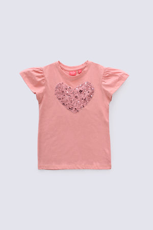 2 Piece Peach Cotton Suit Kids - AJG-005 - ARFARIWAJ Junior