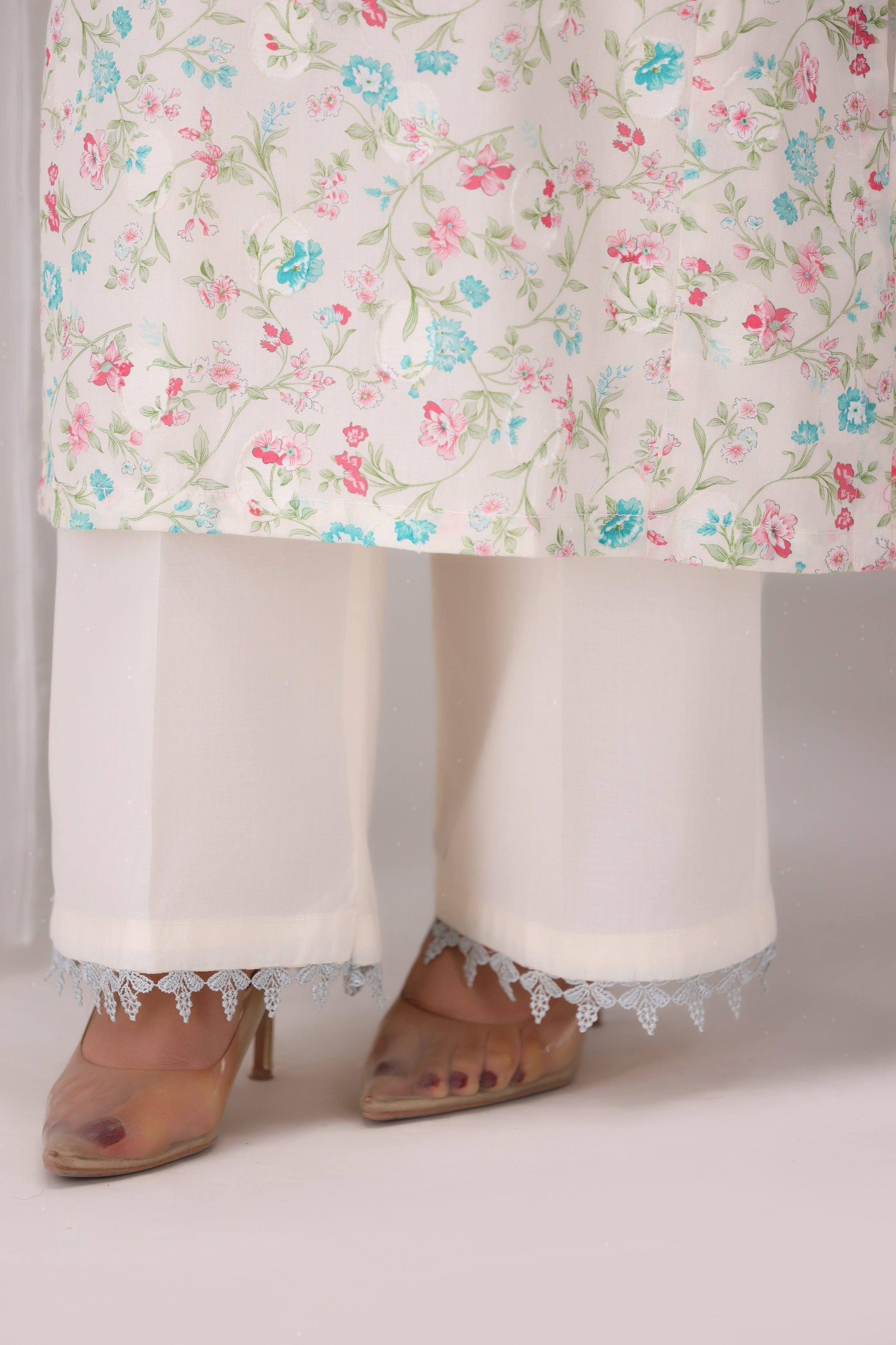 2 Piece Printed Cotton Suit RTW - AR-NP-02-luna - ARFARIWAJ