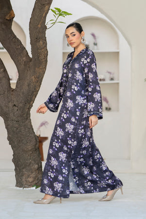 2 Piece Ready To Wear Black Silk Suit - AR-3929 - ARFARIWAJ