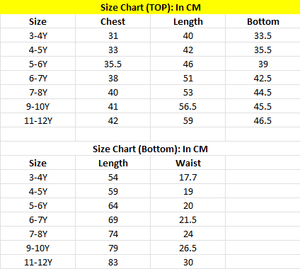 2 Piece Sky Blue Cotton Suit Kids - AJG-010 - ArfaRiwaj Junior