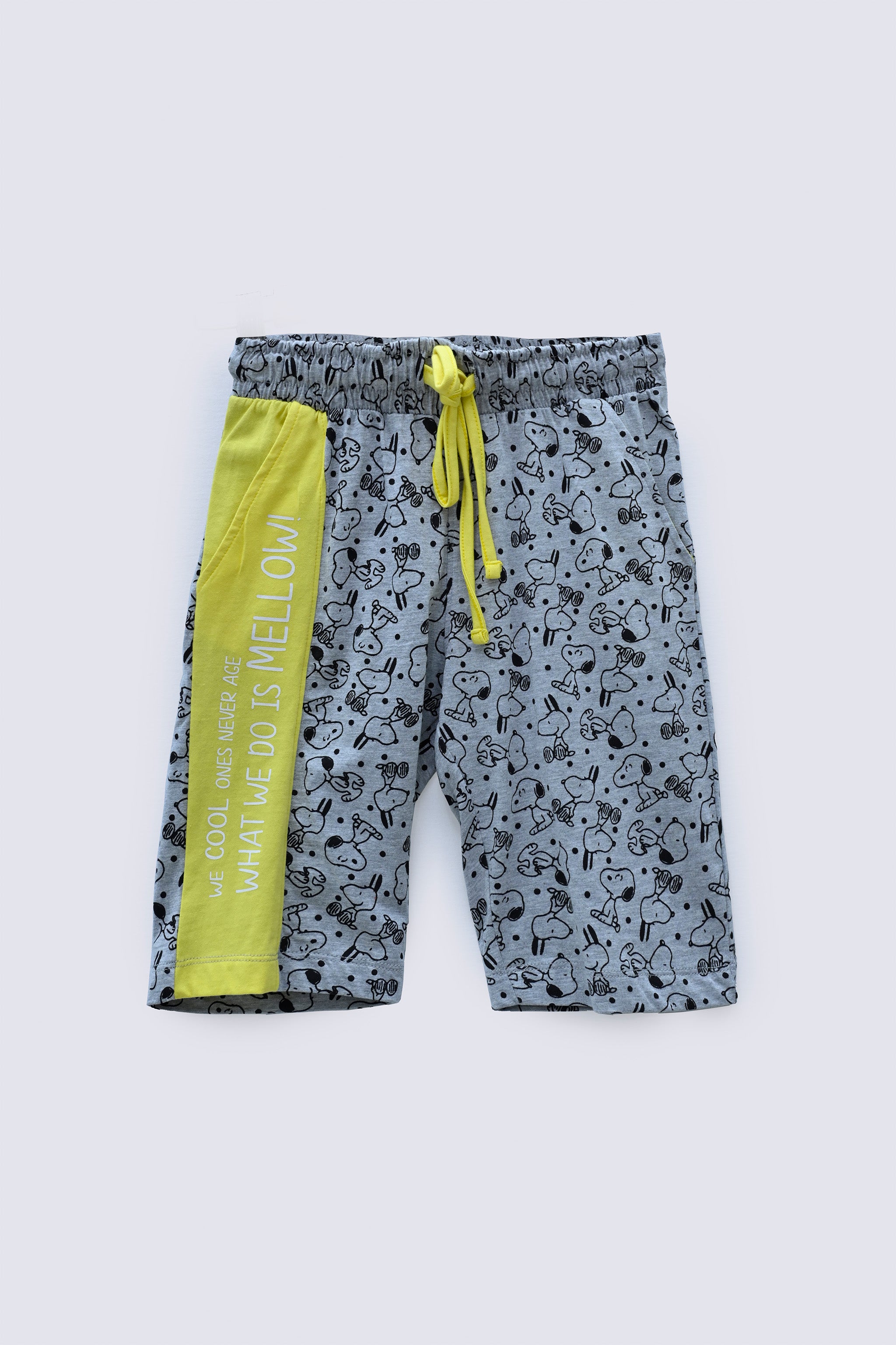 2 Piece Yellow Cotton Kids Suit - AJG-15 - ARFARIWAJ Junior