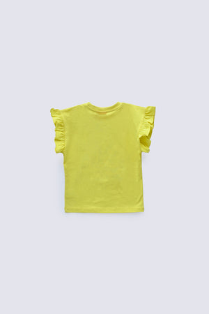 2 Piece Yellow Cotton Kids Suit - AJG-031 - ARFARIWAJ Junior