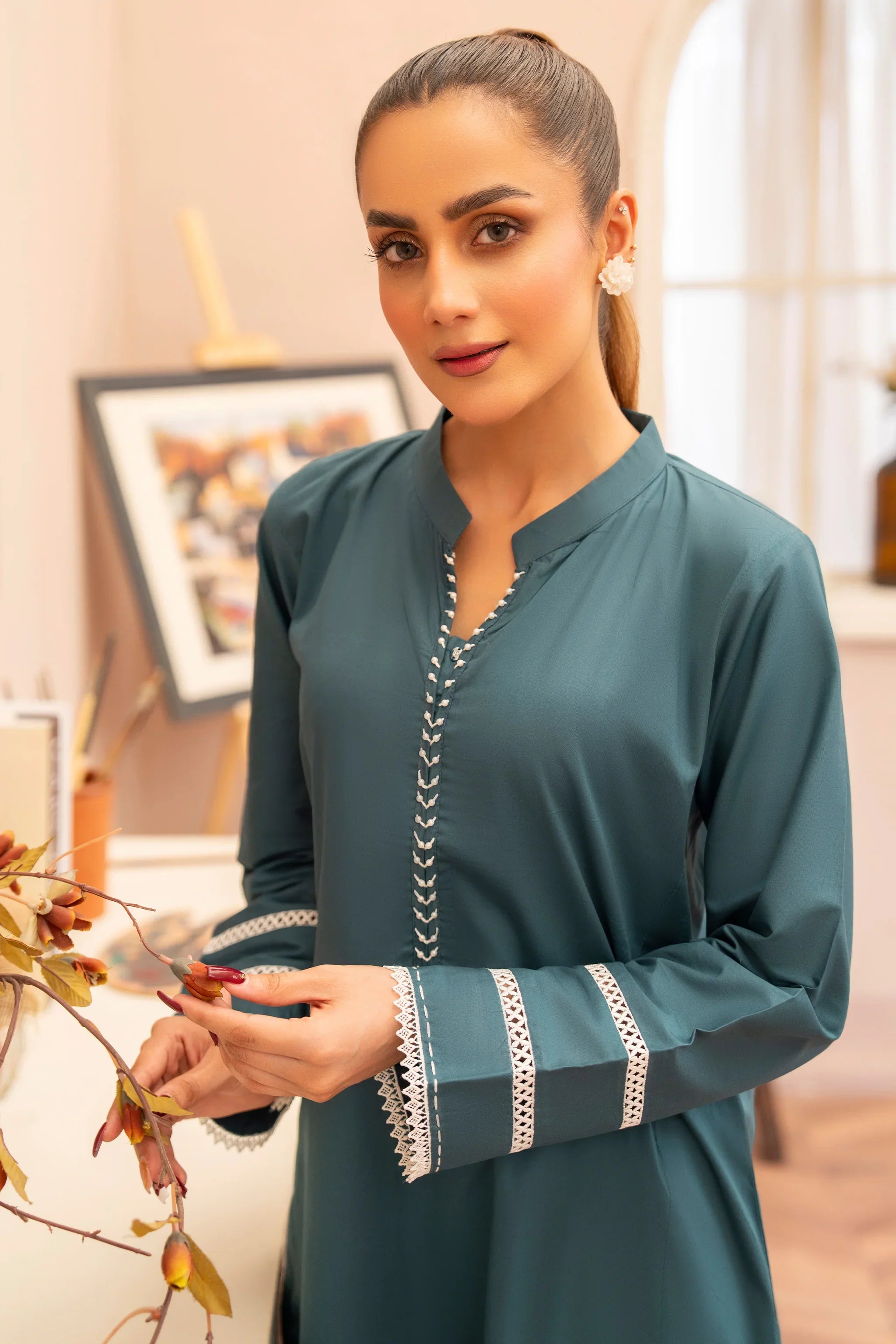 2 Piece Zinc Lawn Suit Pret - AR-S2-10 - ARFARIWAJ