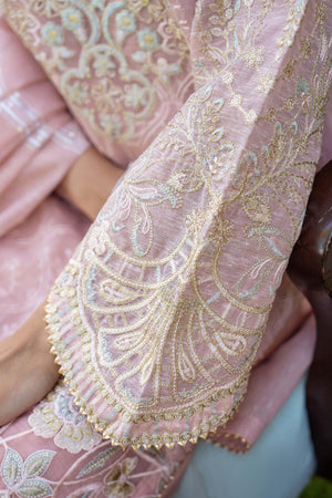3 PC Lawn Suit Ready To Wear - IN-260-Pink Pearl - ARFARIWAJ