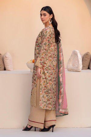 3 Piece Beige Munnar Ready To Wear - AR-3516 - ARFARIWAJ