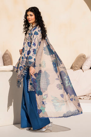 3 Piece Beige PP Lawn Suit RTW - AR-3758 - ARFARIWAJ