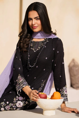 3 Piece Black Nano Kara Ready To Wear - AR-3614 - ARFARIWAJ