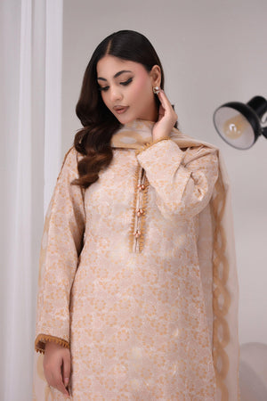  3 Piece Cotton RTW Suit - AR-NP-10-Shereen - ARFARIWAJ