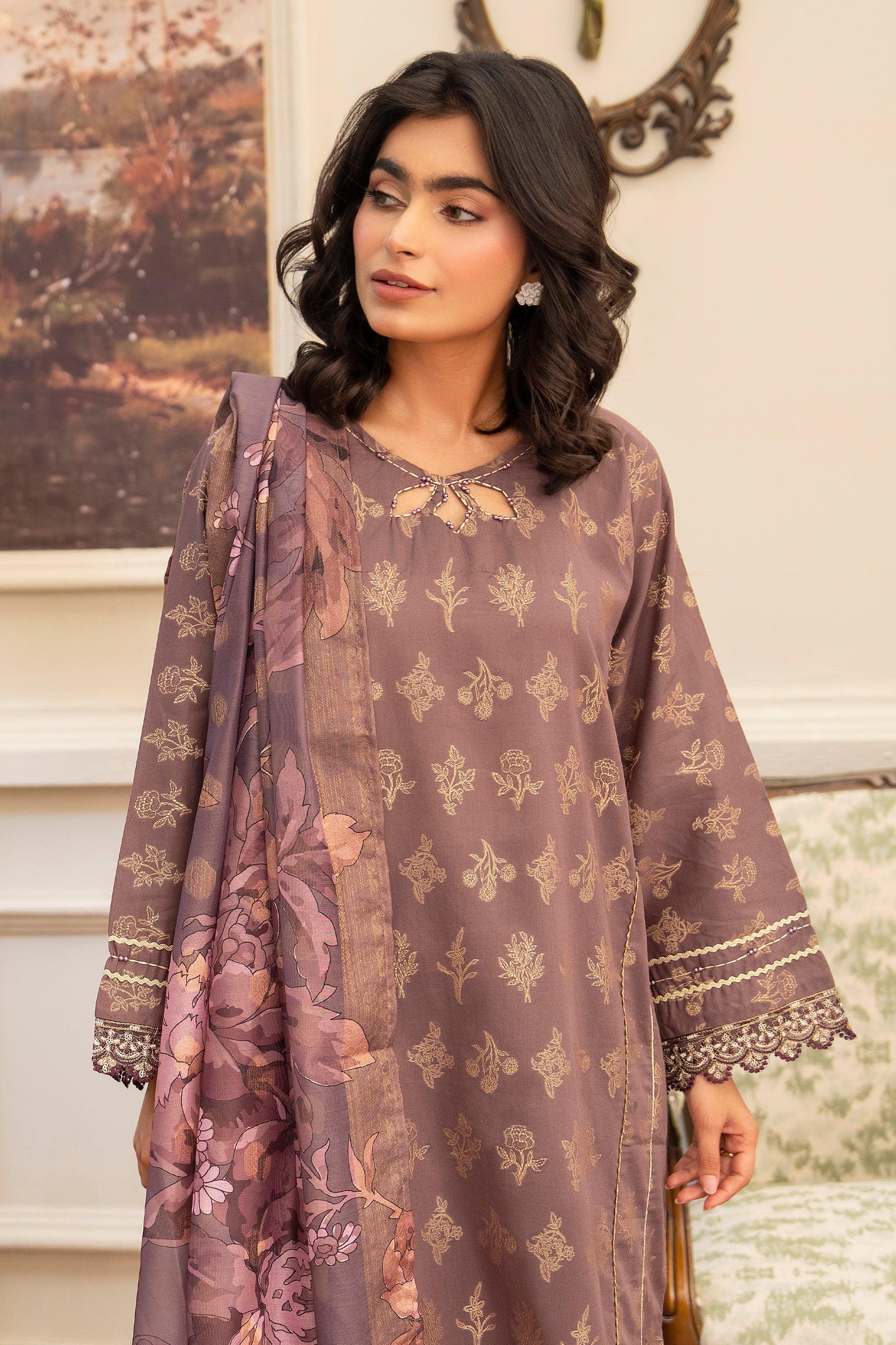 3 Piece Falsa Jacquard Suit Pret - AR-3567 - ARFARIWAJ