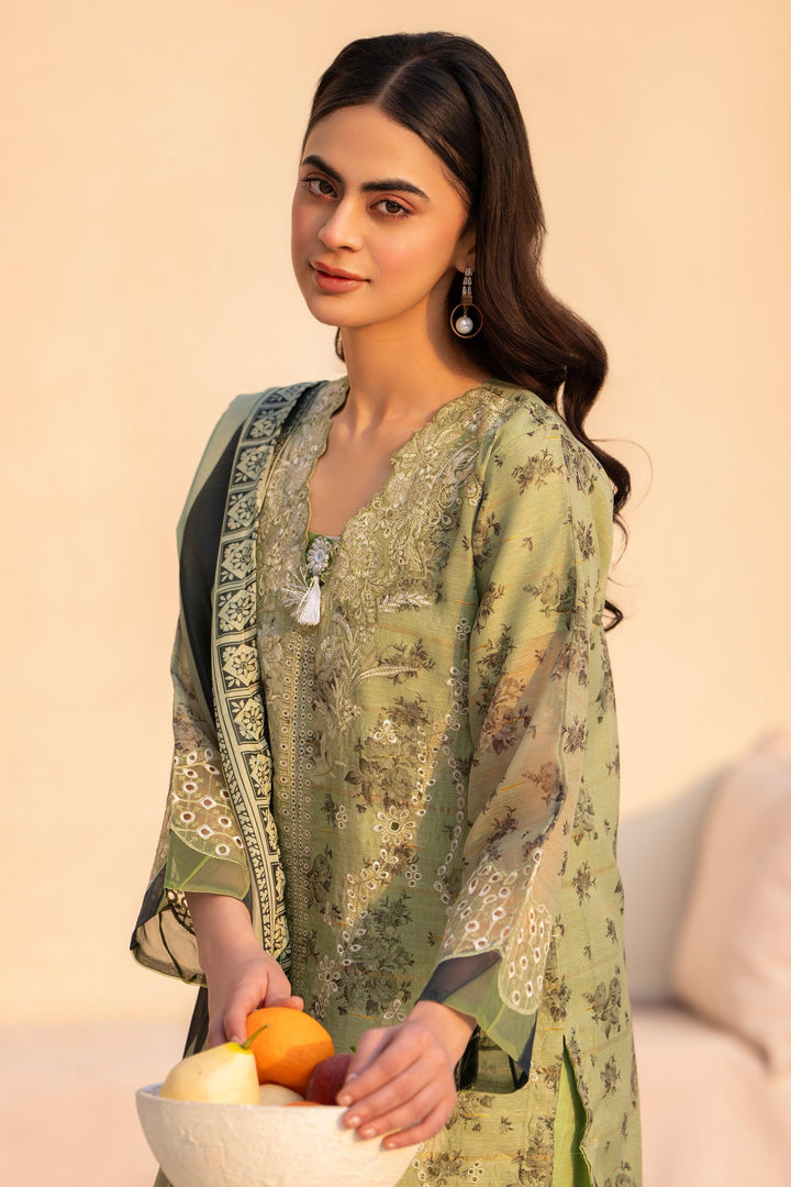 3 Piece Jade Gicha Munar Suit Pret - AR-3391 - ARFARIWAJ
