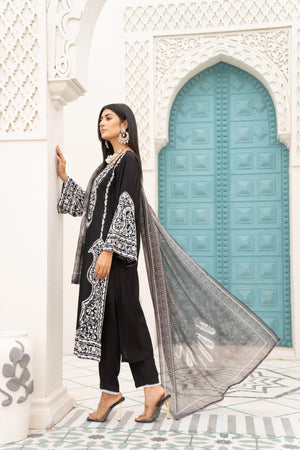 3 Piece Linen Suit Ready To Wear - AR-3004-Chand Bano - ARFARIWAJ
