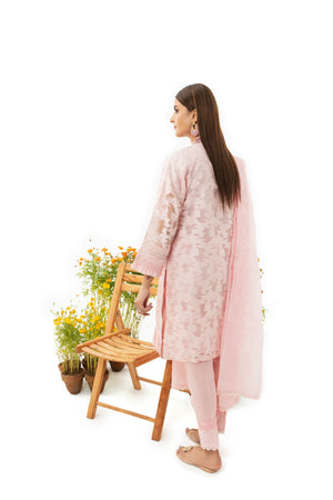 3 Piece Organza Suit RTW - IN-28-S23-Pink Passion - ARFARIWAJ