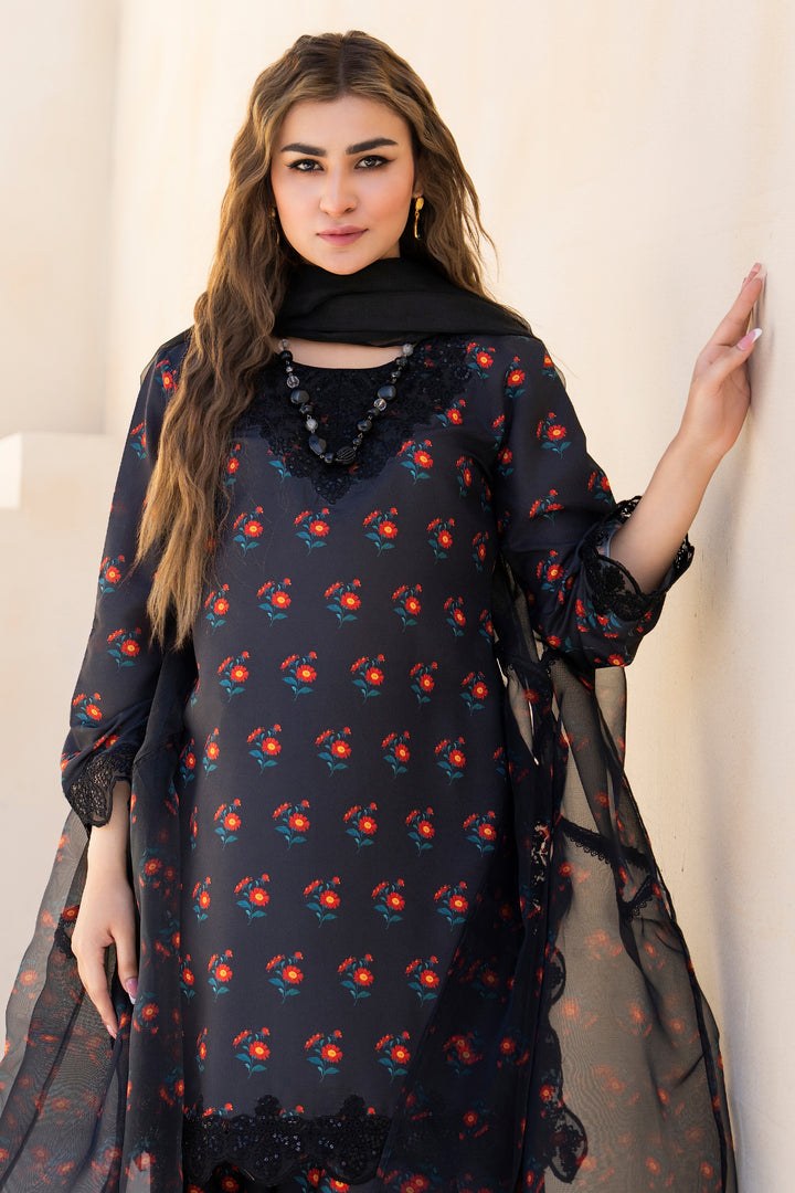 3 Piece PP Lawn Suit Pret - AR-3762 - ArfaRiwaj