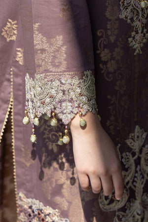 3 Piece Purplish Composed Jacquard Suit Pret - AR-3716 - ARFARIWAJ