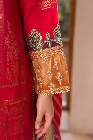 3 Piece S.Pink Jacquard Ready To Wear - AR-3681 -ARFARIWAJ