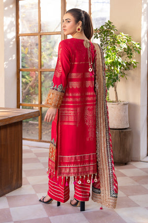 3 Piece S.Pink Jacquard Ready To Wear - AR-3681 -ARFARIWAJ