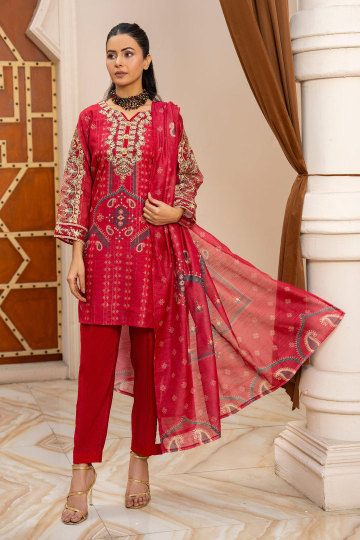 3 Piece S.Pink Munnar Suit Pret - AR-3632 - ARFARIWAJ