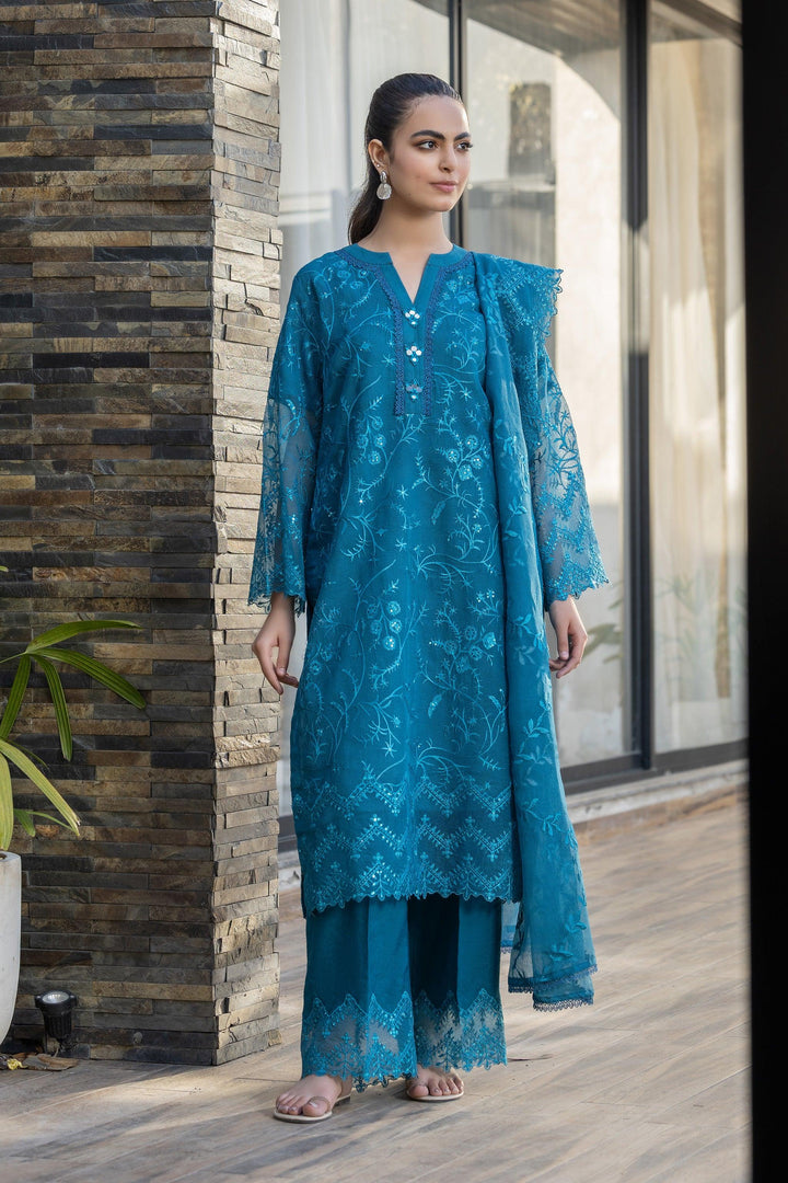 3 Piece Zinc Karandi Net Suit Pret - IN-317 - ARFARIWAJ